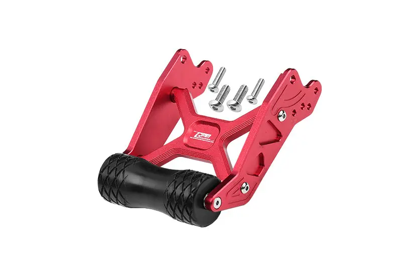 Aluminum Rear Adjustable Wheelie For Losi 1:8 Lmt 4Wd Solid Axle Monster Truck Los04022 / Lmt Grave Digger / Son-Uva Digger Los04021 Upgrades - 5Pc Set Red 1