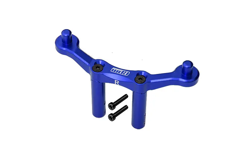 Aluminum Rear Body Mount & Post For Arrma 1:10 Granite 4X4 / Big Rock Crew Cab 4X4 3S / Big Rock 4X4 V3 3S - 1Pc Set Blue 1