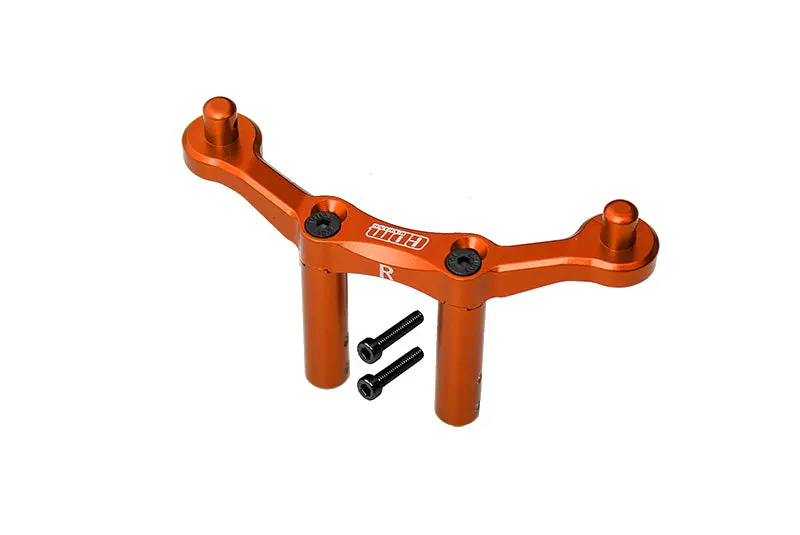 Aluminum Rear Body Mount & Post For Arrma 1:10 Granite 4X4 / Big Rock Crew Cab 4X4 3S / Big Rock 4X4 V3 3S - 1Pc Set Orange 1
