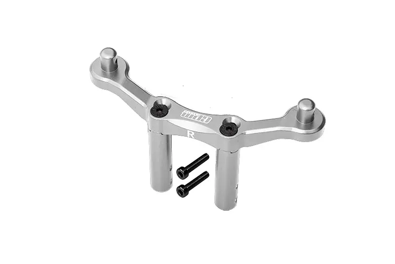 Aluminum Rear Body Mount & Post For Arrma 1:10 Granite 4X4 / Big Rock Crew Cab 4X4 3S / Big Rock 4X4 V3 3S - 1Pc Set Silver 1