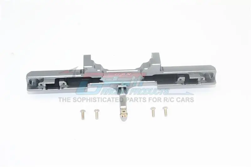 Aluminum Rear Bumper For Traxxas Trx-4 Mercedes-Benz G500 (82096-4) - 1 Set Gray Silver 1