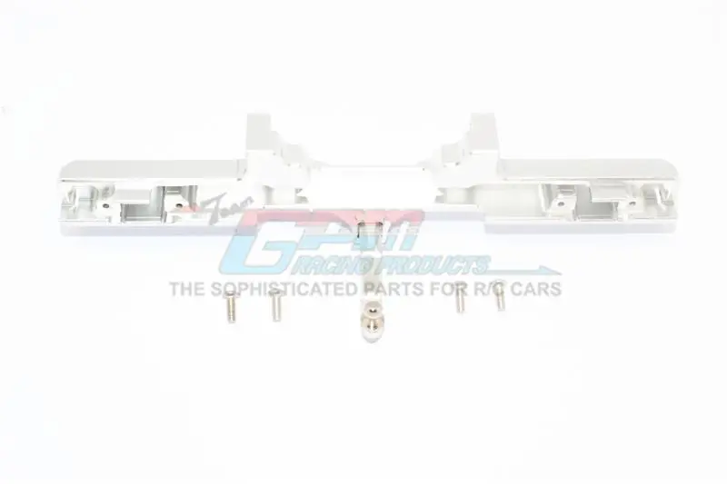 Aluminum Rear Bumper For Traxxas Trx-4 Mercedes-Benz G500 (82096-4) - 1 Set Silver 1