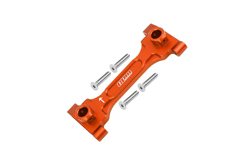 Aluminum Rear Chassis Brace For Axial 1/6 Scx6 Jeep Jlu Wrangler Axi05000 - 5Pc Set Orange 1