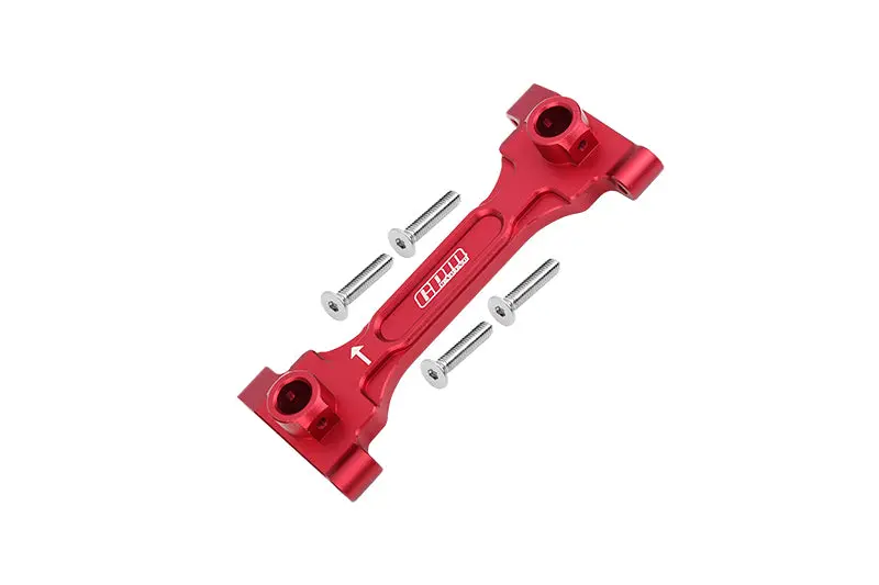 Aluminum Rear Chassis Brace For Axial 1/6 Scx6 Jeep Jlu Wrangler Axi05000 - 5Pc Set Red 1