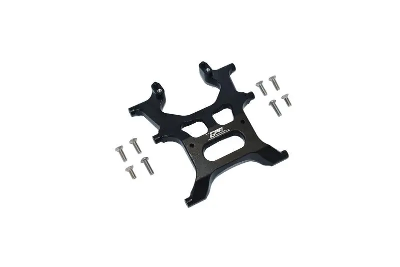 Aluminum Rear Chassis Support Frame For Axial 1:10 Scx10 Iii Jeep Wrangler Axi03007 / Jeep Gladiator Axi03006 - 9Pc Set Black 1