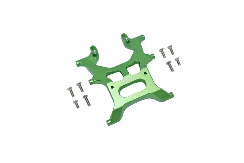 Aluminum Rear Chassis Support Frame For Axial 1:10 Scx10 Iii Jeep Wrangler Axi03007 / Jeep Gladiator Axi03006 - 9Pc Set Green 1