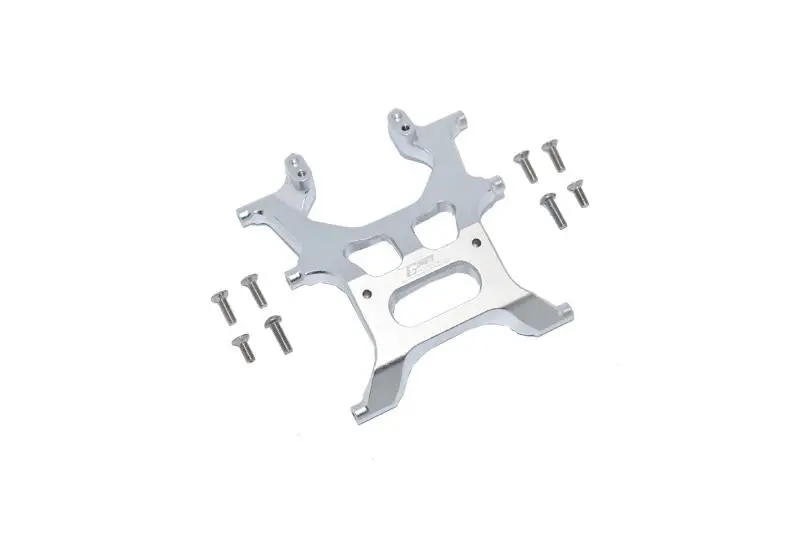 Aluminum Rear Chassis Support Frame For Axial 1:10 Scx10 Iii Jeep Wrangler Axi03007 / Jeep Gladiator Axi03006 - 9Pc Set Silver 1