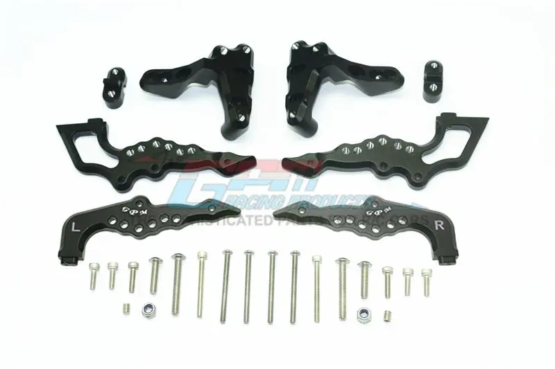 Aluminum Rear Damper Mount For Losi 1:6 4Wd Super Baja Rey Los05013 / Super Baja Rey 2.0 Los05021 Upgrades - Black 1
