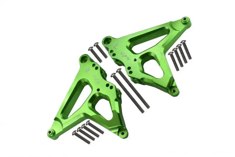 Aluminum Rear Damper Mount For Traxxas 1/7 Unlimited Desert Racer Udr 4X4 (#85076-4) - 1Pr Set Green 1