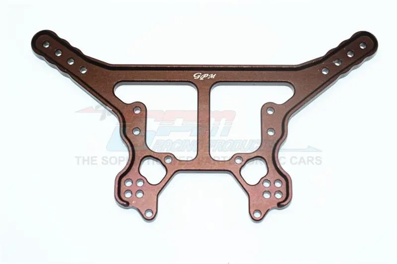 Aluminum Rear Damper Plate For Arrma 1:8 Kraton 6S / Outcast 6S / Notorious 6S / Talion 6S / Kraton 6S V5 / Notorious 6S V5 / 1:7 Fireteam 6S Upgrades - 1Pc Set Brown 1