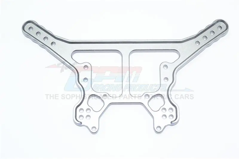 Aluminum Rear Damper Plate For Arrma 1:8 Kraton 6S / Outcast 6S / Notorious 6S / Talion 6S / Kraton 6S V5 / Notorious 6S V5 / 1:7 Fireteam 6S Upgrades - 1Pc Set Gray Silver 1