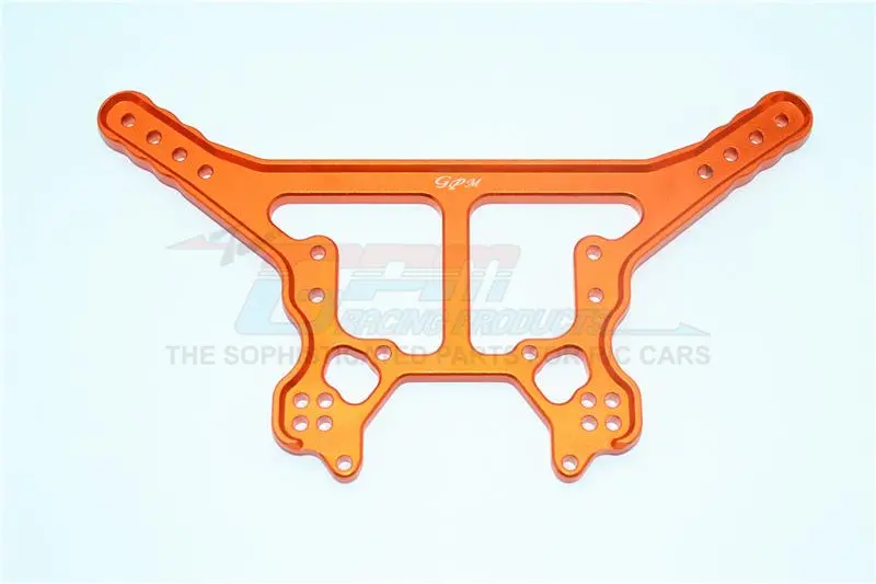 Aluminum Rear Damper Plate For Arrma 1:8 Kraton 6S / Outcast 6S / Notorious 6S / Talion 6S / Kraton 6S V5 / Notorious 6S V5 / 1:7 Fireteam 6S Upgrades - 1Pc Set Orange 1