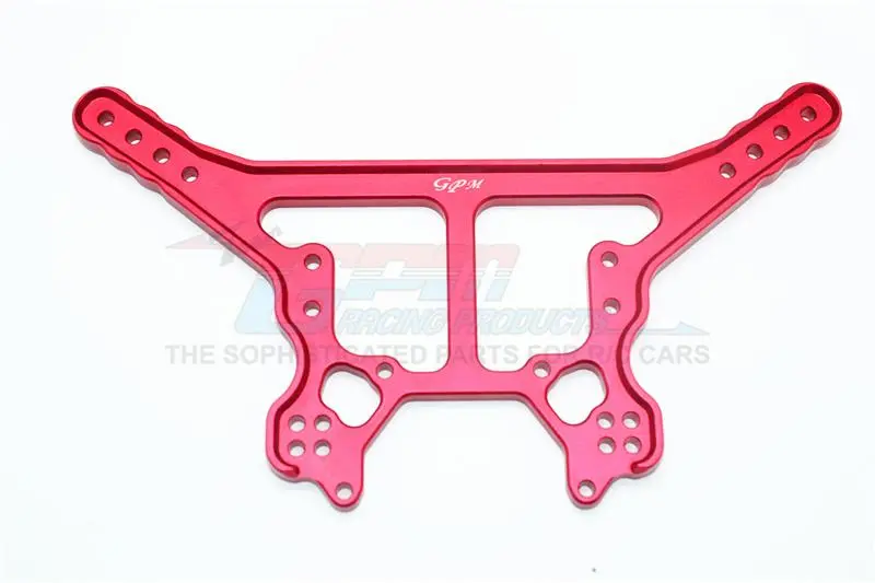 Aluminum Rear Damper Plate For Arrma 1:8 Kraton 6S / Outcast 6S / Notorious 6S / Talion 6S / Kraton 6S V5 / Notorious 6S V5 / 1:7 Fireteam 6S Upgrades - 1Pc Set Red 1