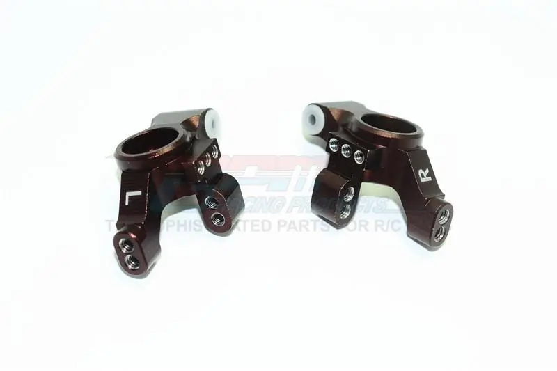 Aluminum Rear Knuckle Arm For 1/10 Traxxas Ford Gt 4-Tec 2.0 83056-4 / 4-Tec 3.0 93054-4 - 2Pc Set Brown 1
