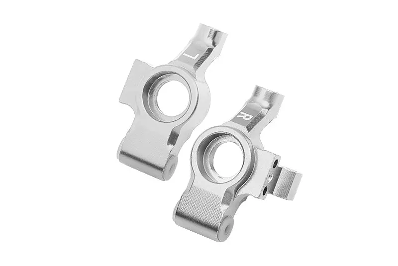 Aluminum Rear Knuckle Arm For 1/10 Traxxas Ford Gt 4-Tec 2.0 83056-4 / 4-Tec 3.0 93054-4 - 2Pc Set Silver 1