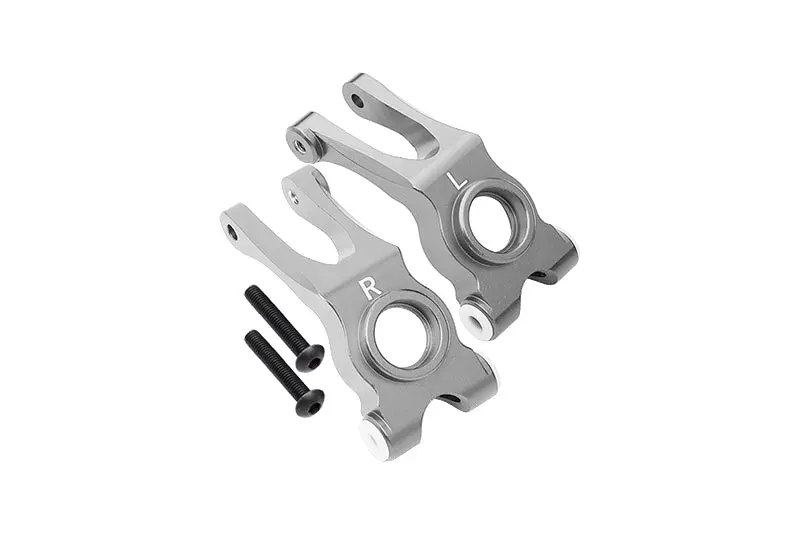 Aluminum Rear Knuckle Arm For Arrma  1:10 Granite / Big Rock 3S / Big Rock V3 3S / Vorteks 3S - 1Pr Set Gray Silver 1