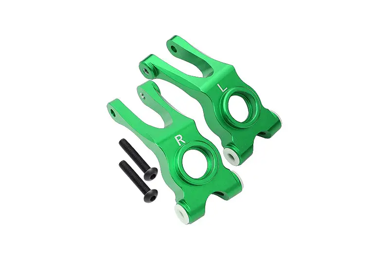Aluminum Rear Knuckle Arm For Arrma  1:10 Granite / Big Rock 3S / Big Rock V3 3S / Vorteks 3S - 1Pr Set Green 1
