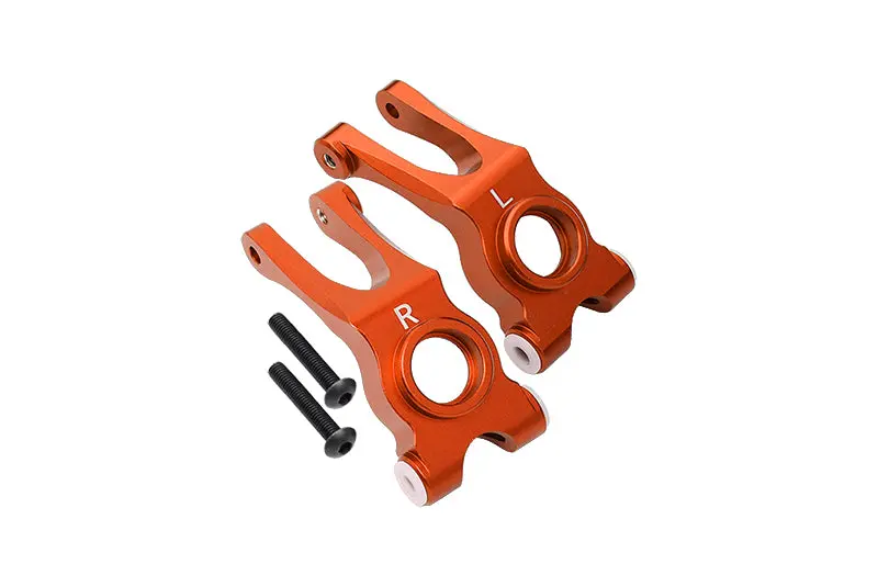 Aluminum Rear Knuckle Arm For Arrma  1:10 Granite / Big Rock 3S / Big Rock V3 3S / Vorteks 3S - 1Pr Set Orange 1