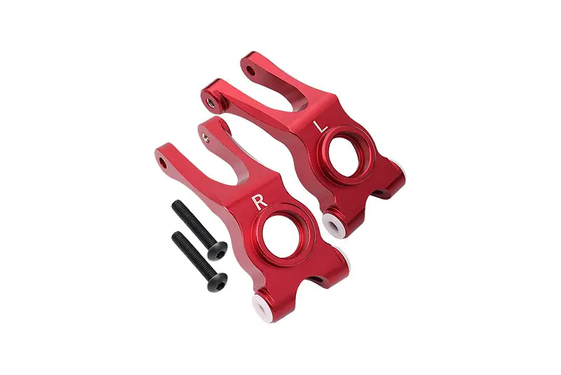 Aluminum Rear Knuckle Arm For Arrma  1:10 Granite / Big Rock 3S / Big Rock V3 3S / Vorteks 3S - 1Pr Set Red 1