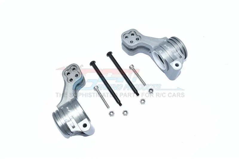 Aluminum Rear Knuckle Arms For Arrma 1:5 Kraton 8S Blx / Outcast 8S Blx / Kraton Exb Roller - 2Pc Set Gray Silver 1
