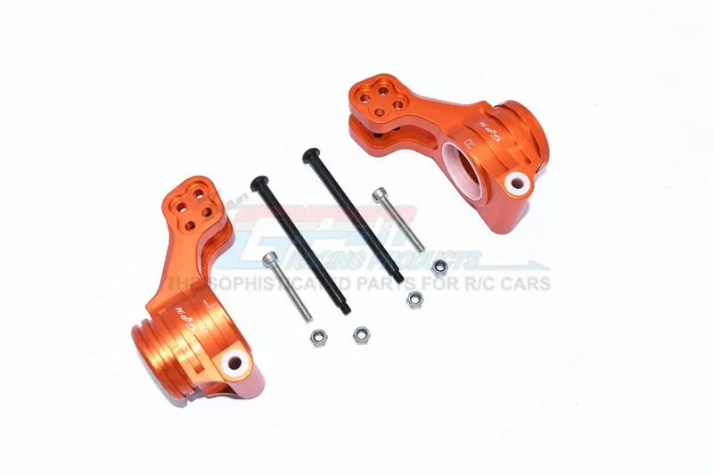 Aluminum Rear Knuckle Arms For Arrma 1:5 Kraton 8S Blx / Outcast 8S Blx / Kraton Exb Roller - 2Pc Set Orange 1