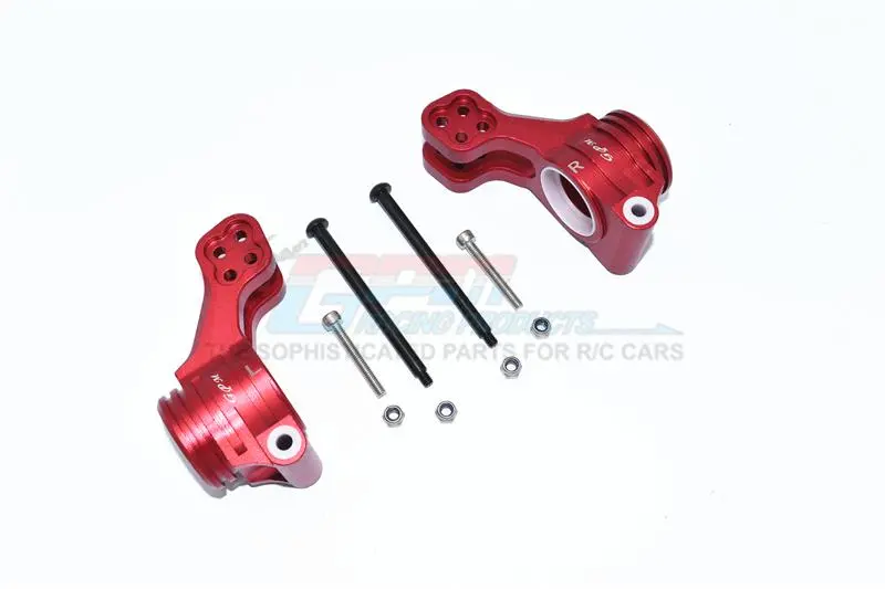Aluminum Rear Knuckle Arms For Arrma 1:5 Kraton 8S Blx / Outcast 8S Blx / Kraton Exb Roller - 2Pc Set Red 1
