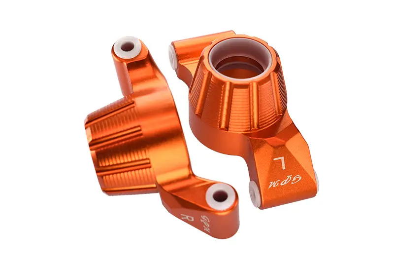 Aluminum Rear Knuckle Arms For Traxxas 1:10 4Wd Maxx 89076-4 / 4Wd Maxx With Widemaxx 89086-4 / 1:8 4Wd Maxx Slash 6S 102076-4 Upgrades - Orange 1