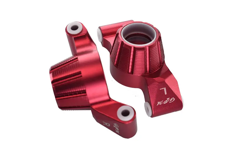 Aluminum Rear Knuckle Arms For Traxxas 1:10 4Wd Maxx 89076-4 / 4Wd Maxx With Widemaxx 89086-4 / 1:8 4Wd Maxx Slash 6S 102076-4 Upgrades - Red 1
