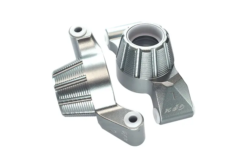 Aluminum Rear Knuckle Arms For Traxxas 1:10 4Wd Maxx 89076-4 / 4Wd Maxx With Widemaxx 89086-4 / 1:8 4Wd Maxx Slash 6S 102076-4 Upgrades - Silver 1