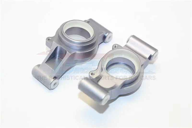 Aluminum Rear Knuckle Arms With Collars For Traxxas 1:5 X Maxx 6S / X Maxx 8S Monster Truck Upgrades - Gray Silver 1