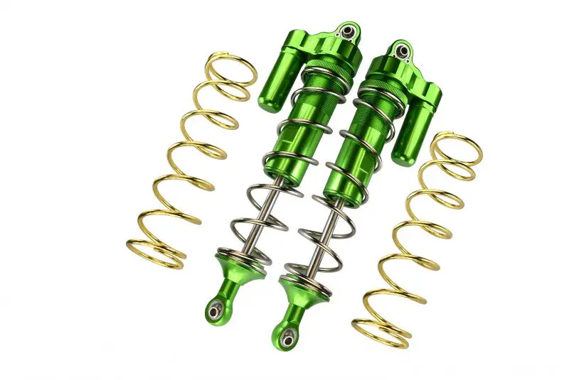 Aluminum Rear L-Shape Piggy Back Spring Dampers 187Mm For Arrma 1:5 Kraton 8S Blx / Outcast 8S Blx / Kraton Exb Roller - 4Pc Set Green 1