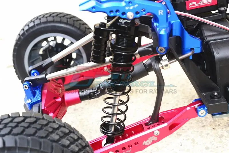 Aluminum Rear L-Shape Shocks (170Mm) For Losi 1:6 4Wd Super Baja Rey Los05013 / Super Baja Rey 2.0 Los05021 Upgrades - Black 2