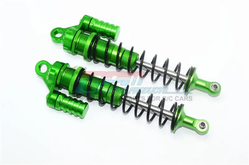 Aluminum Rear L-Shape Shocks (170Mm) For Losi 1:6 4Wd Super Baja Rey Los05013 / Super Baja Rey 2.0 Los05021 Upgrades - Green 1