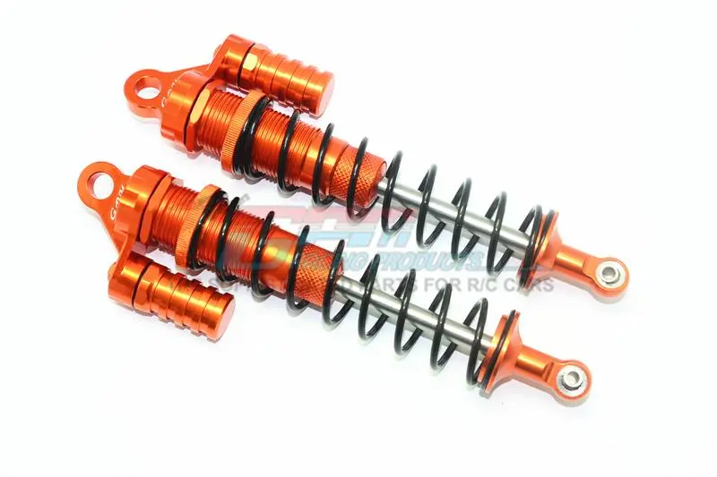 Aluminum Rear L-Shape Shocks (170Mm) For Losi 1:6 4Wd Super Baja Rey Los05013 / Super Baja Rey 2.0 Los05021 Upgrades - Orange 1