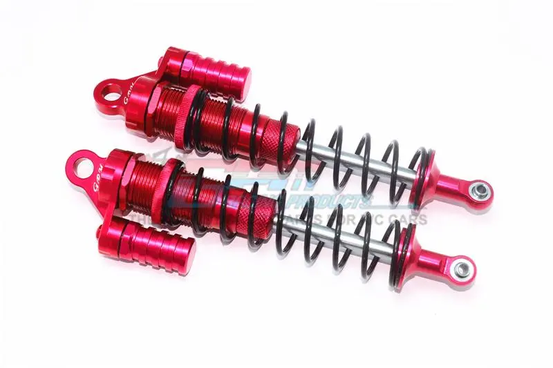 Aluminum Rear L-Shape Shocks (170Mm) For Losi 1:6 4Wd Super Baja Rey Los05013 / Super Baja Rey 2.0 Los05021 Upgrades - Red 1