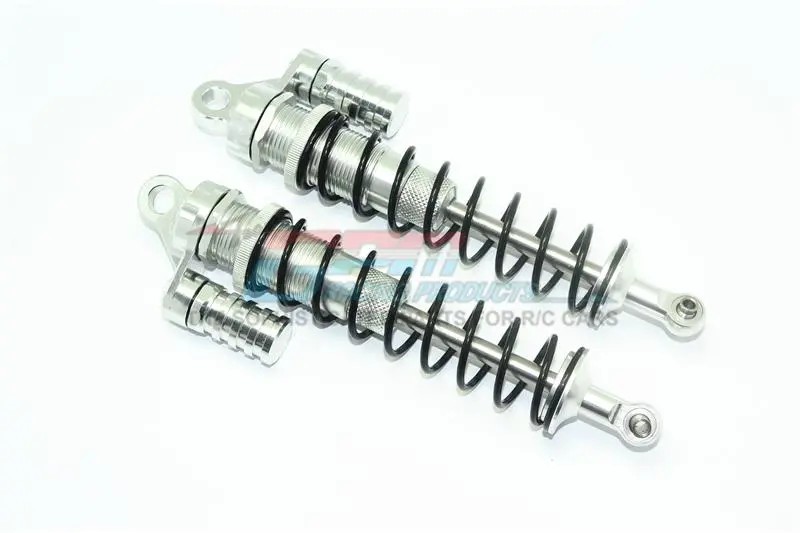 Aluminum Rear L-Shape Shocks (170Mm) For Losi 1:6 4Wd Super Baja Rey Los05013 / Super Baja Rey 2.0 Los05021 Upgrades - Silver 1