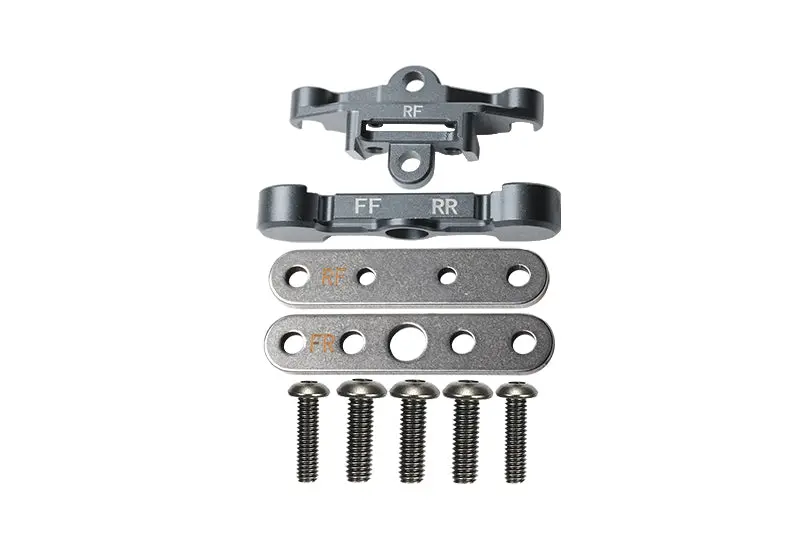 Aluminum Rear Lower Arm Tie Bar Mount For Traxxas 1:10 Maxx 4Wd Monster Truck-89076-4 / 1:8 4Wd Maxx Slash 6S Brushless Short Course Truck-102076-4 Upgrades - Gray Silver 1