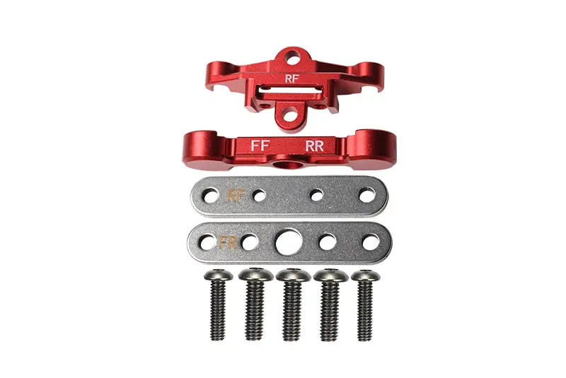 Aluminum Rear Lower Arm Tie Bar Mount For Traxxas 1:10 Maxx 4Wd Monster Truck-89076-4 / 1:8 4Wd Maxx Slash 6S Brushless Short Course Truck-102076-4 Upgrades - Red 1