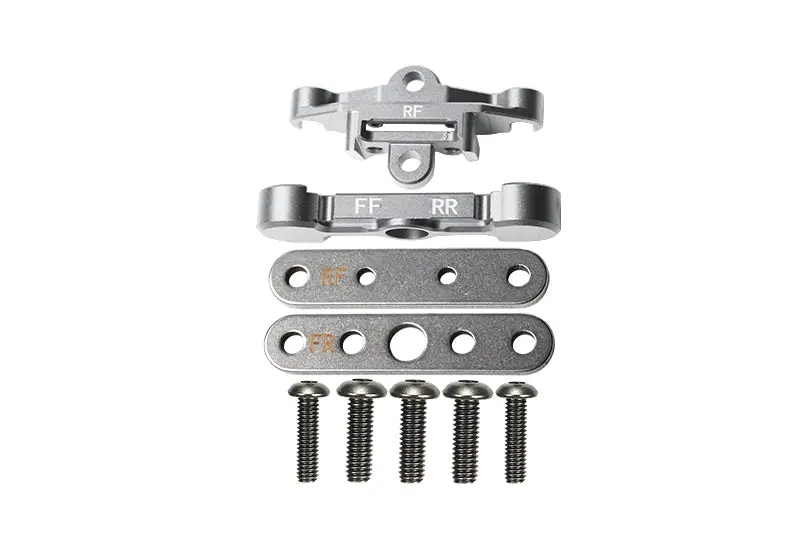 Aluminum Rear Lower Arm Tie Bar Mount For Traxxas 1:10 Maxx 4Wd Monster Truck-89076-4 / 1:8 4Wd Maxx Slash 6S Brushless Short Course Truck-102076-4 Upgrades - Silver 1