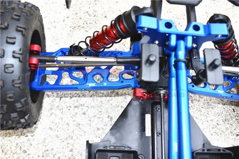 Aluminum Rear Lower Arms For Arrma 1:5 Kraton 8S Blx / Outcast 8S Blx / Kraton Exb Roller - 2Pc Set Silver 2