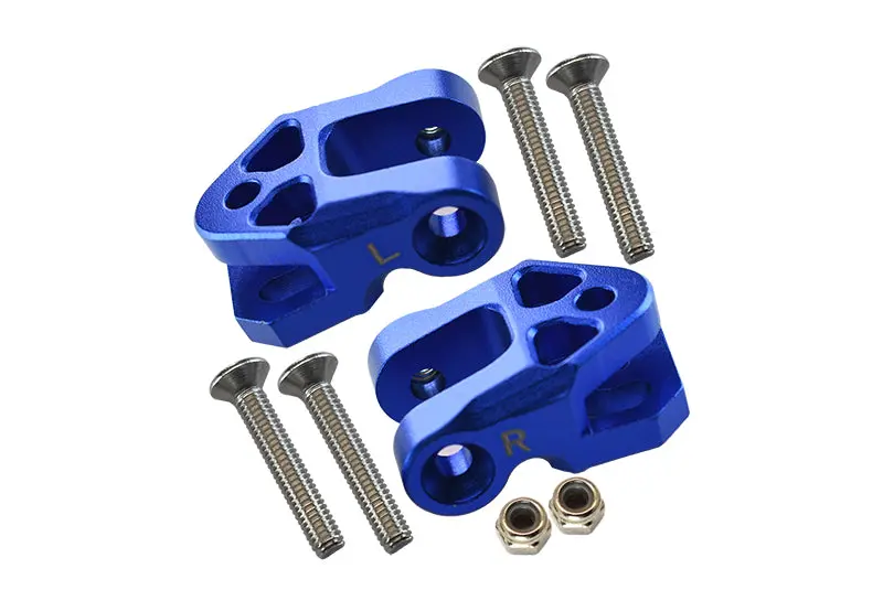 Aluminum  Rear Lower Axle Mount Set For Rear Suspension Links For Losi 1:6 4Wd Super Baja Rey Los05013 / Super Baja Rey 2.0 Los05021 Upgrades - Blue 1