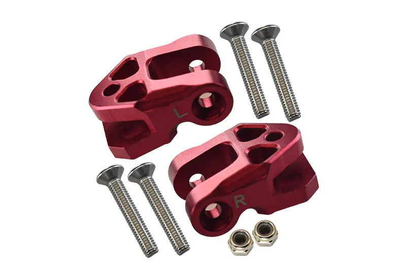 Aluminum  Rear Lower Axle Mount Set For Rear Suspension Links For Losi 1:6 4Wd Super Baja Rey Los05013 / Super Baja Rey 2.0 Los05021 Upgrades - Red 1