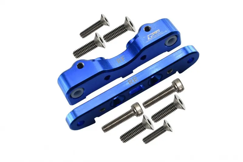 Aluminum Rear Lower Suspension Mount For Arrma 1:5 Kraton 8S Blx / Outcast 8S Blx / Kraton Exb Roller - 2Pc Set Blue 1