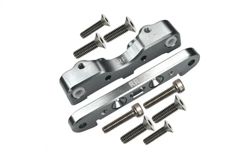 Aluminum Rear Lower Suspension Mount For Arrma 1:5 Kraton 8S Blx / Outcast 8S Blx / Kraton Exb Roller - 2Pc Set Silver 1