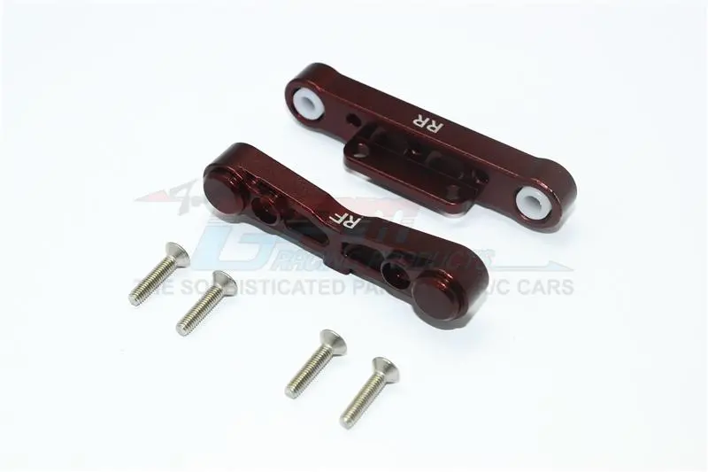 Aluminum Rear Lower Suspension Mount For Arrma 1:8 Kraton / Outcast / Notorious / Typhon / Talion / Kraton V5 / Notorious V5 / 1:7 Infraction / Infraction V2 / Limitless / 1:10 Senton - 1Pr Set Brown 1