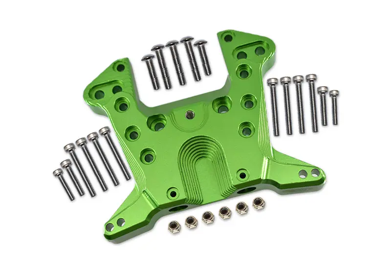 Aluminum Rear Shock Mount For Arrma 1:5 Kraton 8S Blx / Outcast 8S Blx / Kraton Exb Roller - 1 Set Green 1