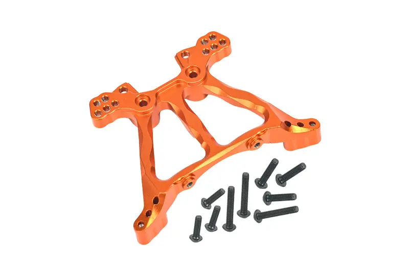Aluminum Rear Shock Tower For Traxxas 1:10 Slash 4X4 / Nos Deegan 38 Ford Fiesta / Wd Stampede 4X4 Vxl Upgrade Parts - Orange 1
