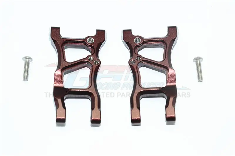 Aluminum Rear Suspension Arms For 1/10 Traxxas Ford Gt 4-Tec 2.0 83056-4 / 4-Tec 3.0 93054-4 - 1Pr Set Brown 1
