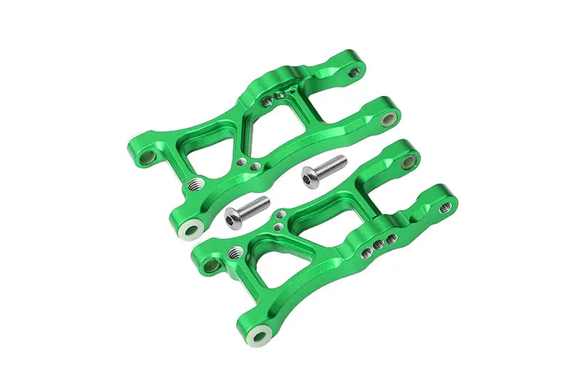 Aluminum Rear Suspension Arms For 1/10 Traxxas Ford Gt 4-Tec 2.0 83056-4 / 4-Tec 3.0 93054-4 - 1Pr Set Green 1