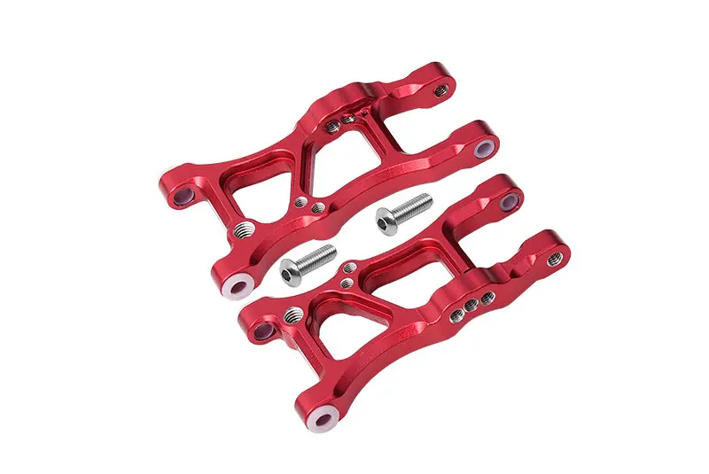 Aluminum Rear Suspension Arms For 1/10 Traxxas Ford Gt 4-Tec 2.0 83056-4 / 4-Tec 3.0 93054-4 - 1Pr Set Red 1